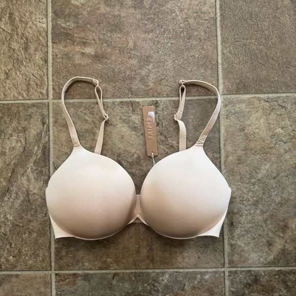 Skims Ultimate Push up Plunge Bra Sand Size 32DD - Picture 4 of 10